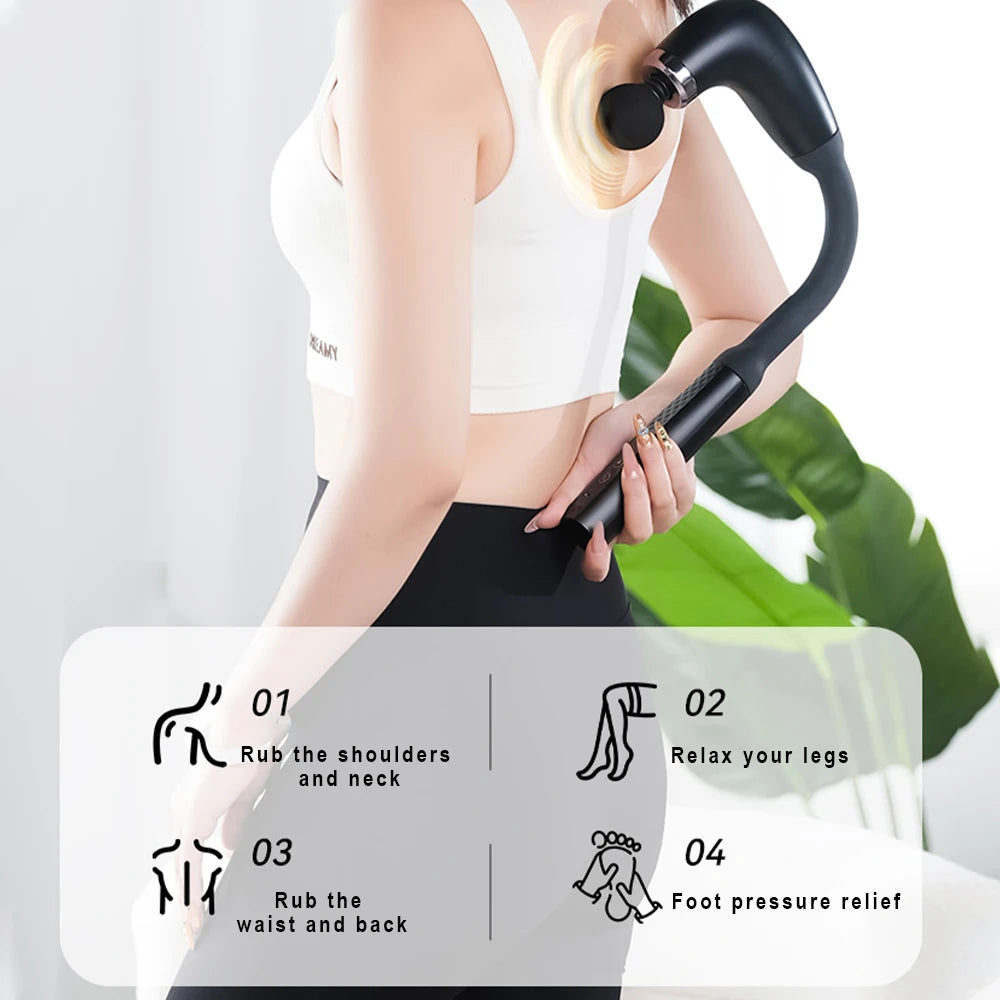 StimVibe Long-Handle Deep Tissue Massage Gun